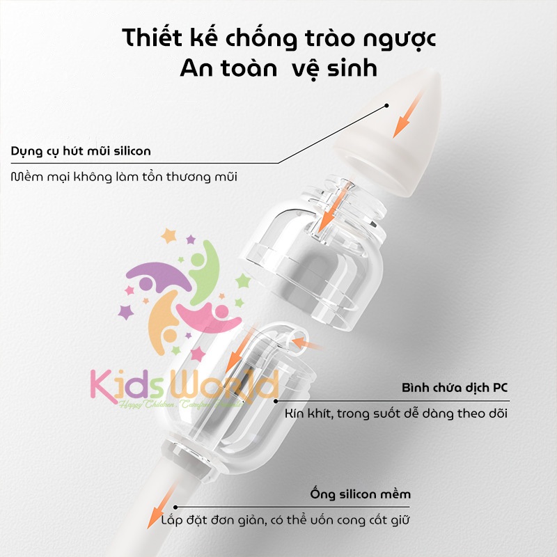 Ảnh Máy hút mũi cho bé sơ sinh Hello Nasal phiên bản nâng cấp Deluxe Edittion kèm 2 đầu hút silicon 4