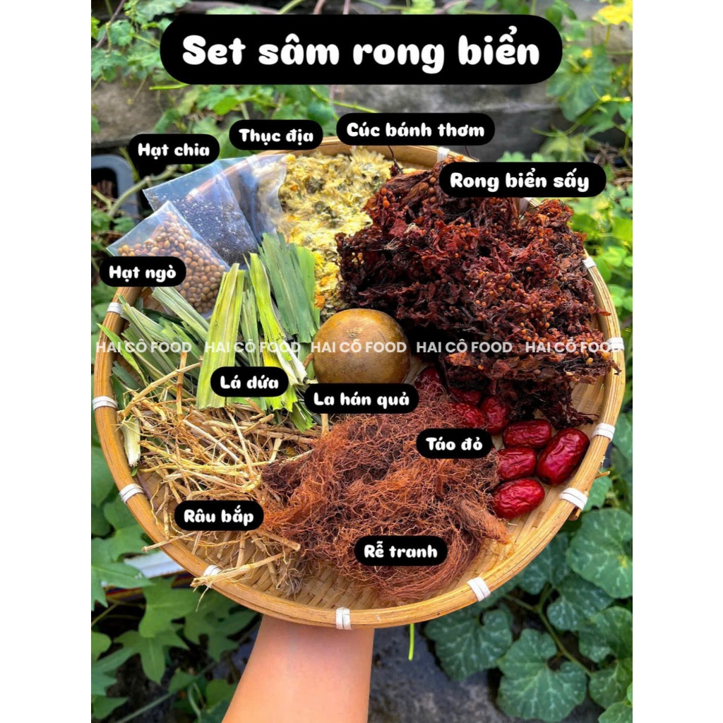 SET SÂM RONG BIỂN 10 VỊ LOẠI ĐẠI, set đủ vị nấu 8-10 lít nước, chuyên ...