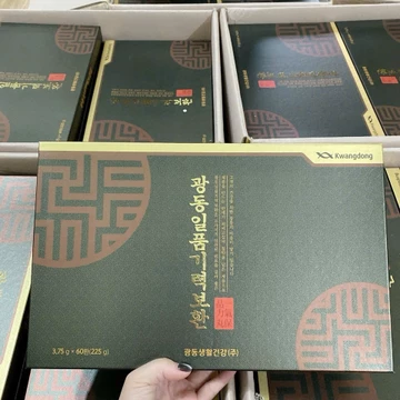 [Date mới nhất ạ!] An cung ngưu hoàng trầm hương Kwangdong Hàn Quốc 60 viên x 3.75gr - Cân bằng huyết áp