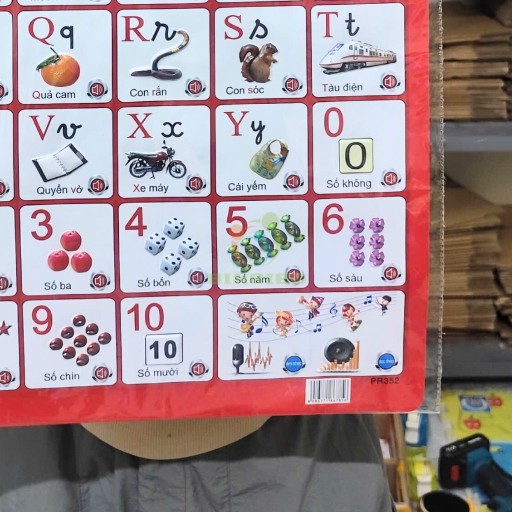 Bảng Chữ Cái Treo Tường Thông Minh Biết Nói Đồ Chơi Giáo Dục Trí Tuệ cho Bé Binbibo
