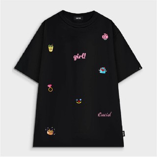 Áo Thun LUCID GIRL Local Brand Nam Nữ From Rộng Tay Lỡ Chất Cotton