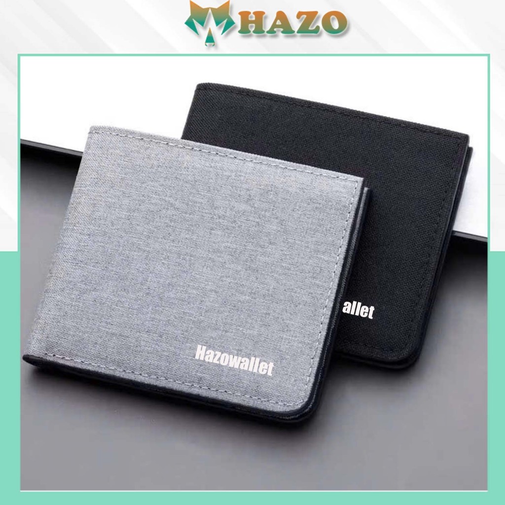 Ví Nam Dáng Ngang Chất Canvas Hazo Wallet Bền Bỉ Mềm Nhỏ Gọn Nhiều Ngăn 576 Cao Cấp Cực Đẹp – Hazo