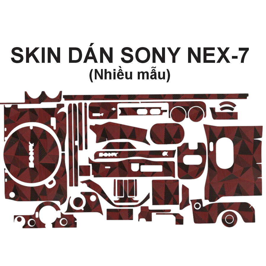 Skin dán máy ảnh Sony NEX-7 (nhiều mẫu) | Miếng dán Film 3M vân nổi | custom theo yêu cầu