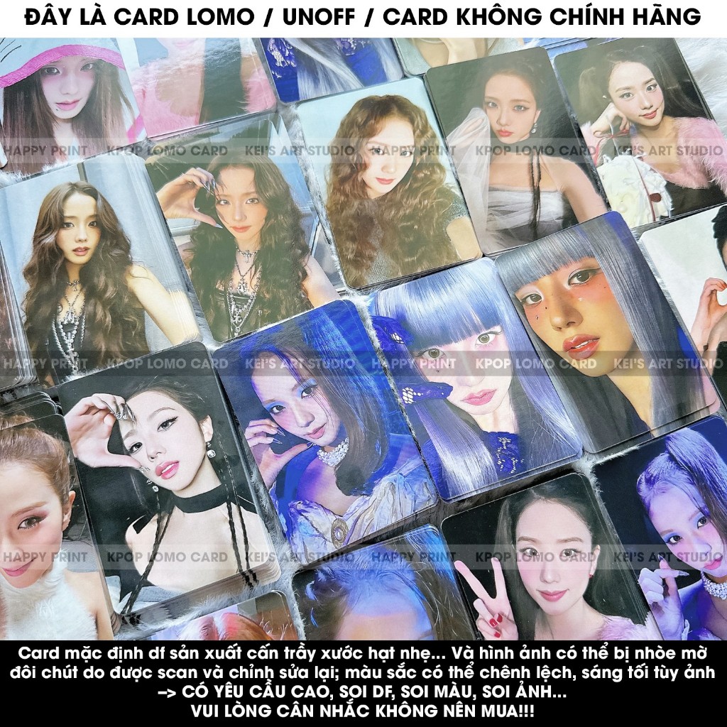 [CARD LOMO MUA 3 TẶNG 1] Jisoo Solo Amortage, soo solo, soo kitty, soo say hi, soo má tim, soo búi