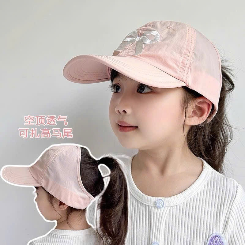 Mũ nữa đầu thêu style Hàn 48-54cm cho bé 2-8 tuổi