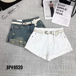Quần Sooc Jean Nữ Xắn Gấu Cạp Cao Kèm Belt QCCC Cao Cấp