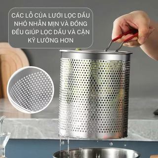 Nồi bếp từ Chiên Ngập Dầu Inox 304 Cao Cấp Chubby Chef 2in1 Kèm Rổ Chiên Lọc Dầu Nấu Được Bếp Từ an toàn Sức khỏe
