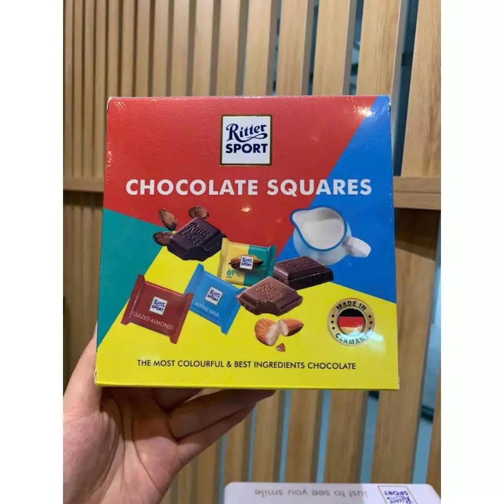 Chocolate Hỗn Hợp Squares Hiệu Ritter Sport 90gram Đức 9 viên | Shopee ...