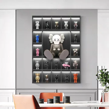 Tranh treo tường Gấu beabrick gấu kaw trang trí phòng khách decor phòng ngủ phòng làm việc decor phòng trọ