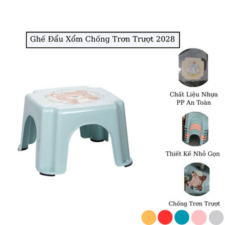 Ghế đẩu nhựa, ghế nhựa thấp, ghế nhà tắm  ,ghế ngồi uống nước  Việt Nhật 2028