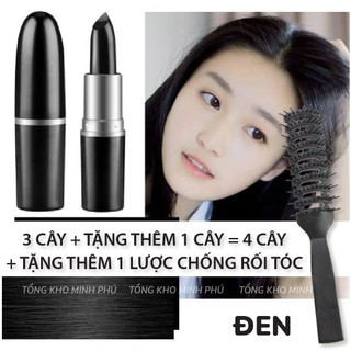 Son Nhuộm Tóc Bạc Thành Đen Tạm Thời, Che Phủ Tóc Bạc Nhanh Chóng VDW 2 Màu Đen Và Nâu Hair Stick