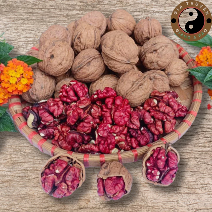 Hạt óc chó đỏ Mỹ hữu cơ nguyên vỏ loại 1 (500g, 1kg), hạt quả óc chó chưa tách vỏ, nhân óc chó đỏ mỹ, vàng làm sữa hạt