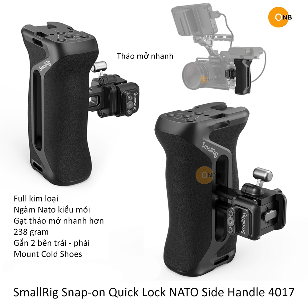 SmallRig Side Handle ngàm NATO kẹp tháo mở nhanh kiểu mới 4017 | Shopee ...