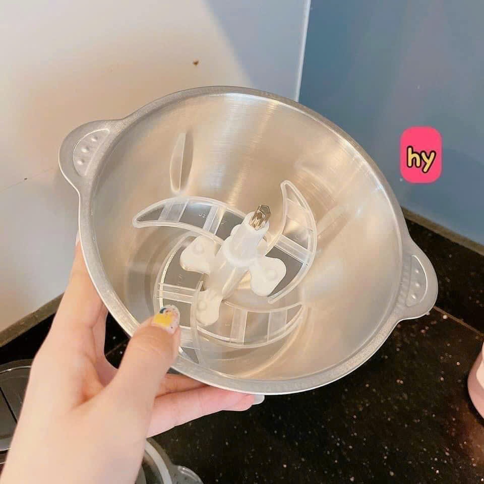 Máy Xay Thịt Đa Năng Cối Inox 2L Công Suất 250W Xay Thịt Cá Rau Củ Tỏi Ớt Dễ Sử Dụng