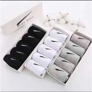 Tất Thể Thao Nam Nữ NK Hàng Chất Lượng Cao 2 màu TRẮNG ĐEN