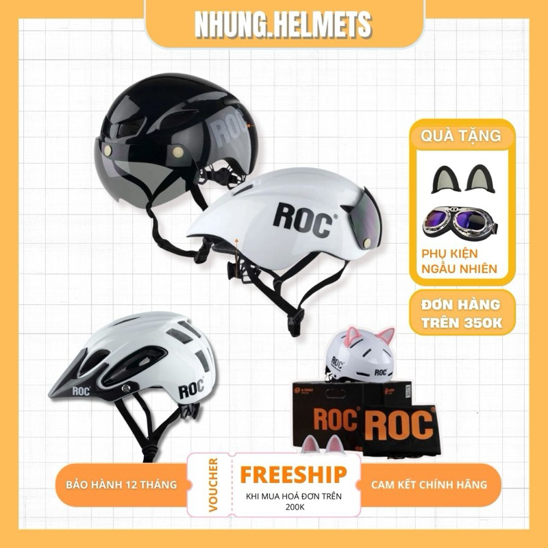 MŨ BẢO HIỂM XE ĐẠP ROC HELMET | Shopee Việt Nam