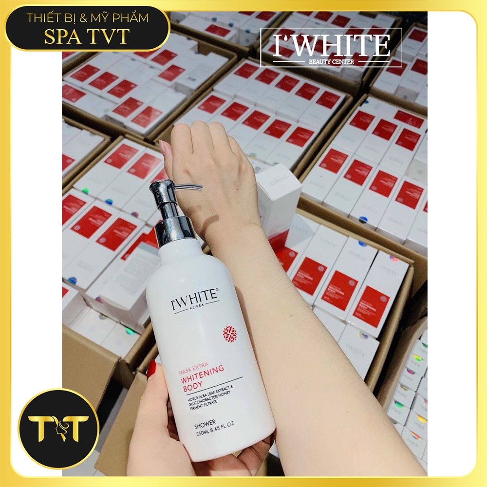 BỘ TẮM TRẮNG IWHITE 250ML X3, TẨY DA CHẾT, Ủ TRẮNG, DƯỠNG TRẮNG BODY, DA SÁNG MỊN