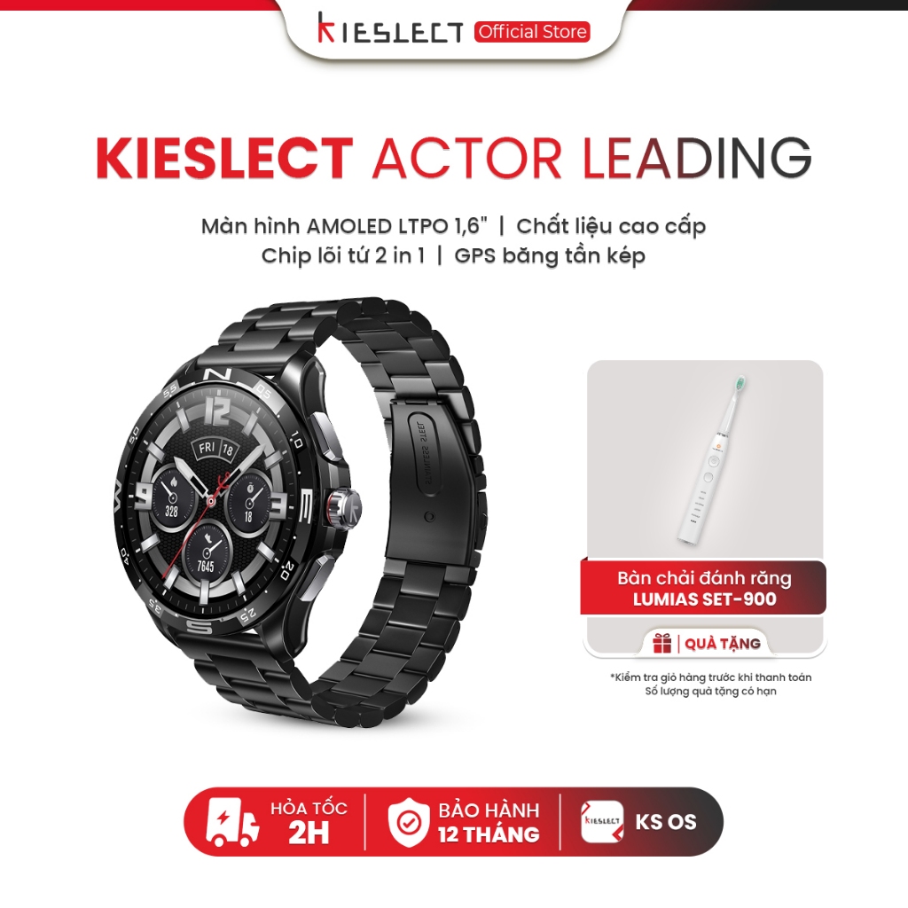 Ảnh Đồng hồ thông minh Kieslect Actor Leading 2025 - Màn hình LTPO 1,6" - Theo dõi sức khỏe 24H 1