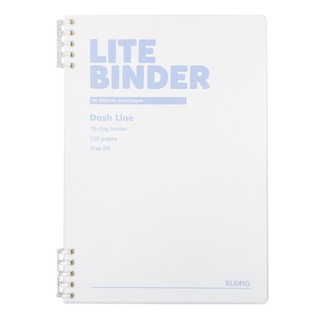 KLONG - Sổ Line Còng nhựa 2 đầu Lite Binder B5 - Bìa nhựa PP 120 trang -MS 807