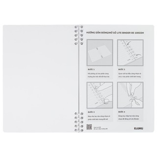KLONG - Sổ CARO / LINE Còng nhựa 2 đầu Lite Binder B5 - Bìa nhựa PP 120 trang - MS: 806 - 807 ♥ Ruột Ô Vuông / Kẻ ngang♥