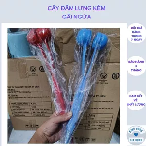 Cây đấm lưng kèm gãi lưng hàng nhựa đẹp Tứ Hưng , màu giao ngẫu nhiên