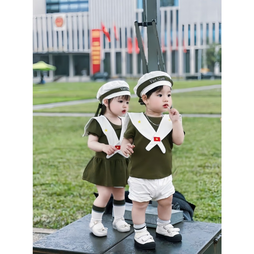 Bodysuit Cho Bé 𝗟𝗮𝗻𝗹𝗲𝗲 𝗙𝗮𝘀𝗵𝗶𝗼𝗻 Gắn Cờ Việt Nam Mã NB