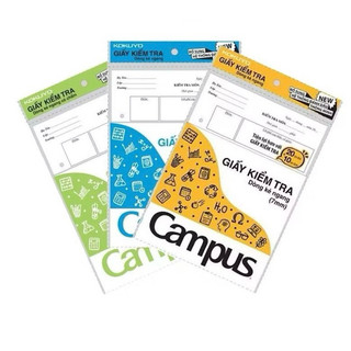Giấy kiểm tra Campus cấp 2 dòng kẻ ngang, giấy kiểm tra cấp 2, giấy kiểm tra dòng kẻ ngang