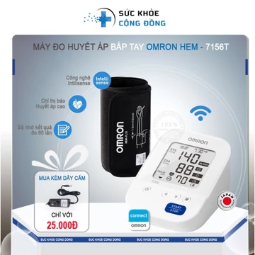 Máy đo huyết áp tự động Omron HEM-7156T - 7156T-A