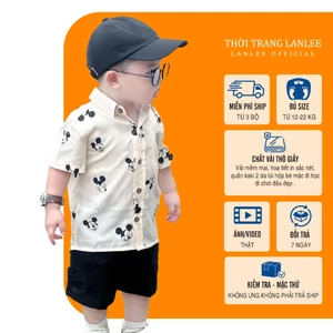 Đồ Bộ Bé Trai Mùa Hè 𝗟𝗮𝗻𝗹𝗲𝗲 𝗙𝗮𝘀𝗵𝗶𝗼𝗻 Mã MK