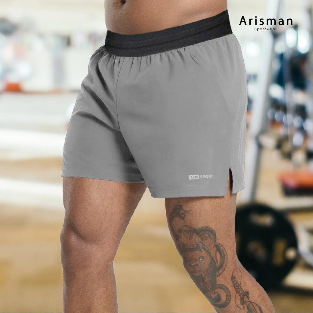 Quần Short Thể Thao Nam ARM, Quần Cạp Chun COOLFAST có dây rút Tập Gym, Chạy Bộ Thoải Mái