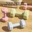 Tạ Tập Gym Tại Nhà Cho Nữ Chất Liệu Bê Tông Bọc Nhựa Chống Xước Vỡ Sàn Cân Nặng Từ 1-3kg