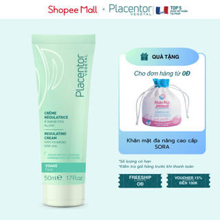 Kem dưỡng ẩm, kiềm dầu Placentor Vegetal Regulating Cream 50ml