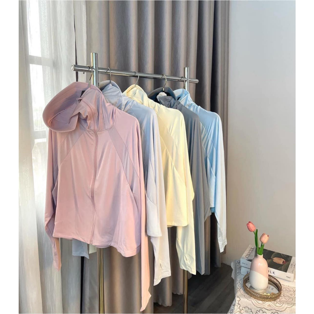 Áo chống nắng nữ chống tia cực tím UPF50+ chống tia UV chất lụa nhẹ, thoáng mát free size đến 75kg