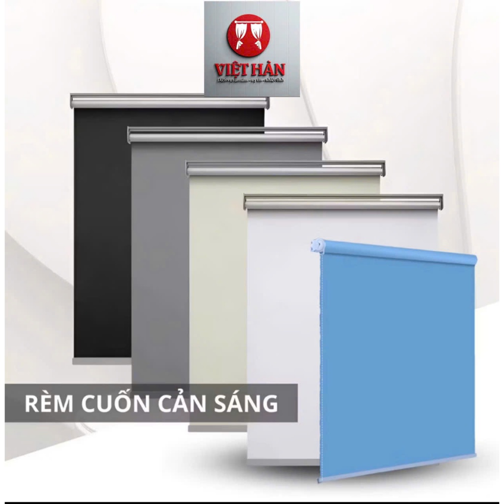 Rèm quấn ko khoan tường , rèm cua sổ chống nắng  cản sáng chống tia uv ( đặt theo kích thước)