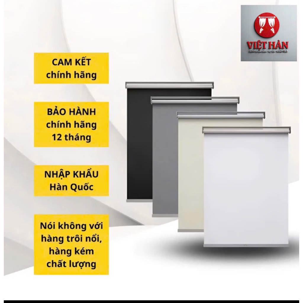 Rèm quấn ko khoan tường , rèm cua sổ chống nắng  cản sáng chống tia uv ( đặt theo kích thước)