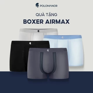 [QUÀ TẶNG KO BÁN] Quần lót nam dáng BOXER AIR MAX cao cấp, thoáng mát, kháng khuẩn POLOMANOR