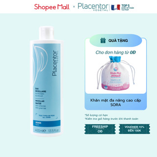 Nước Tẩy Trang Cho Mọi Loại Da Placentor Vegetal Micellar Water 400ml