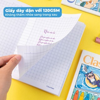 Tập Học Sinh Miền Nam Vở 4 Ô Ly 120gsm Không Thấm Sang Trang Sau CLASSMATE Vở 4 Ô Li 2x2mm 96 Trang Vở Cấp 1 NA5-09-001