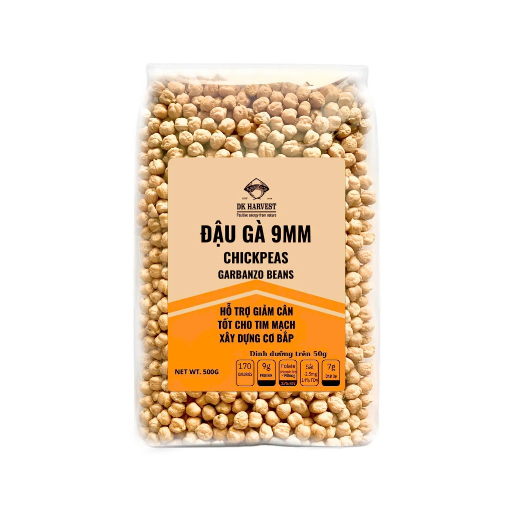 Ảnh 1kg Đậu Gà DK Harvest - Size 9mm, Nhập Khẩu Úc Chính Ngạch | Giàu Protein, Tăng Cholesterol Tốt 1