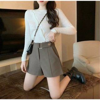 Quần Đùi Nữ Kèm Đai Cao Cấp Mùa Hè, Siêu Tôn Dáng, Tôn Da ELEGANTE.