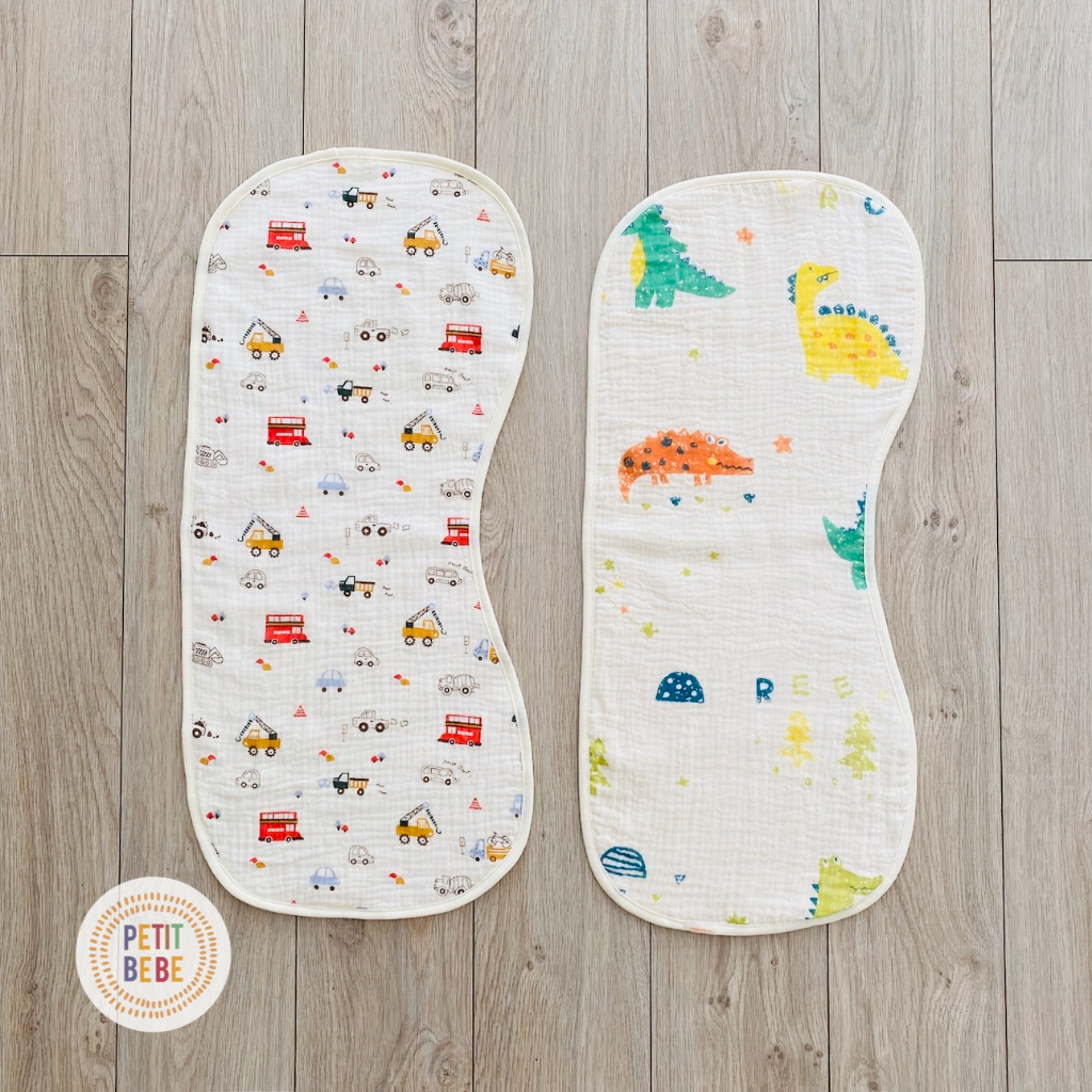 Ảnh Khăn lót vai vỗ ợ hơi cho bé Petit Bebe muslin 6 lớp mềm mại thấm hút tốt an toàn cho da bé sơ sinh 4