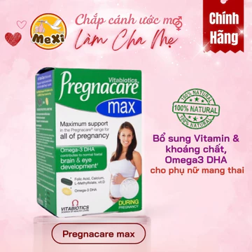 Mẹ Xi Pregnacare Max - Vitamin Tổng Hợp Cho Bà Bầu, Omega 3, DHA Bầu, Sắt, Vitamin D (Hộp 84 Viên)