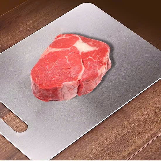 Thớt Inox 304 Vệ Sinh Nhanh Chống Bám Bẩn,Thớt Kháng Khuẩn Tiện Lợi 20x29cm - THỚT INOX CAO CẤP CHỐNG MÙI KHÁNG KHUẨN