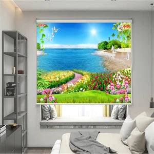 Rèm Cuốn Tranh Chống Nắng Cảnh Đẹp Bãi Biển Trang Trí Cửa Sổ In 3D Kích Thước Theo YC Giá Tiết Kiệm