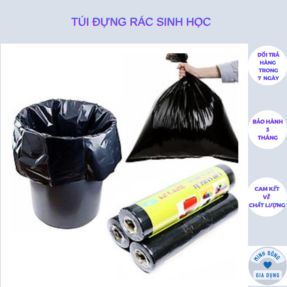 Túi Đựng Rác Tiện Lợi ,Túi Rác Tự Hủy Sinh Học Không Gây Hại Cho Môi Trường cuộn