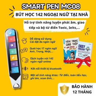 Smart pen MC08 - Bút ngoại ngữ học 142 ngôn ngữ tại nhà - Có thể dùng phiên dịch và du lịch