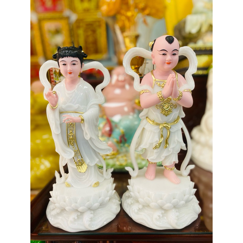 Tượng Tiên Đồng-Ngọc Nữ Cao 30 cm.