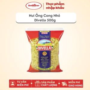 Nui Ống Cong Nhỏ Chifferini Rigati Divella Số 47 – Gói 500g