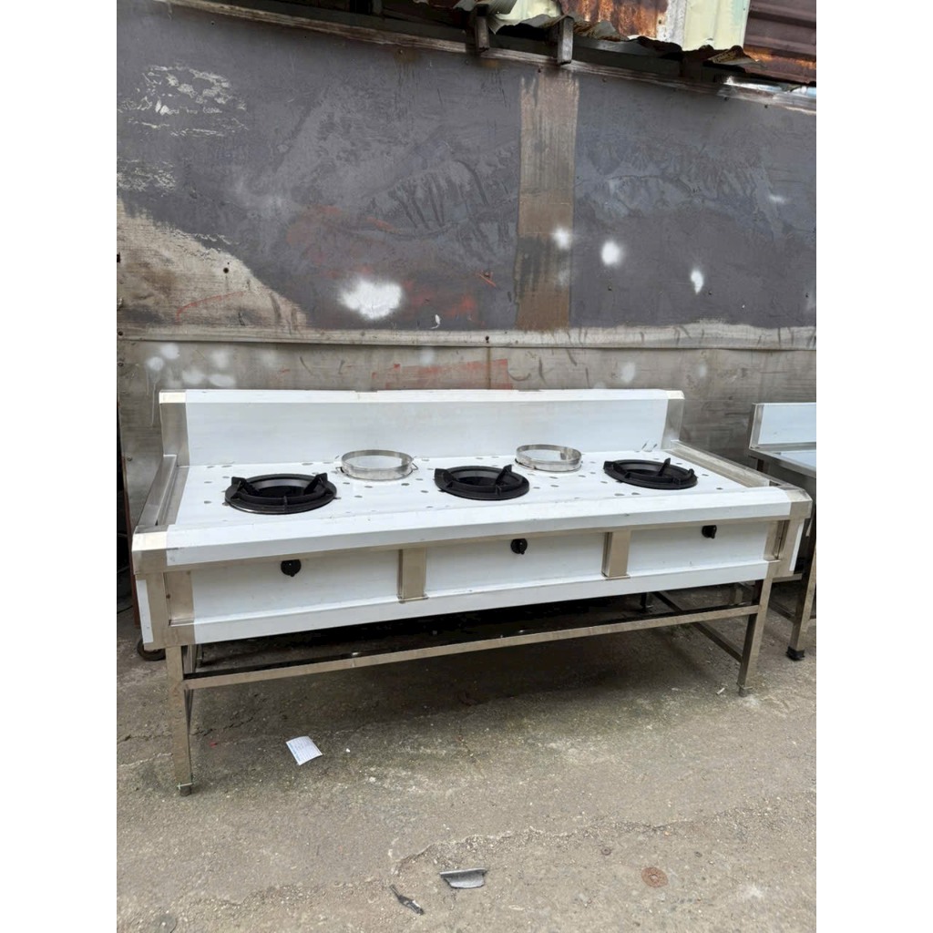 Bàn Bếp Gas Công Nghiệp 2 Họng Inox – Chịu Nhiệt Cao, Dành Cho Nhà Hàng & Quán Ăn