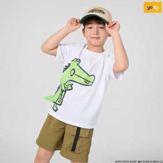 Áo thun bé trai YODY Cotton USA single thấm hút mồ hôi, co giãn nhẹ 2-9 tuổi BKTS25S093